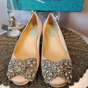 Betsey Johnson SB-Ever Satin Ballet Flat - Sz 6